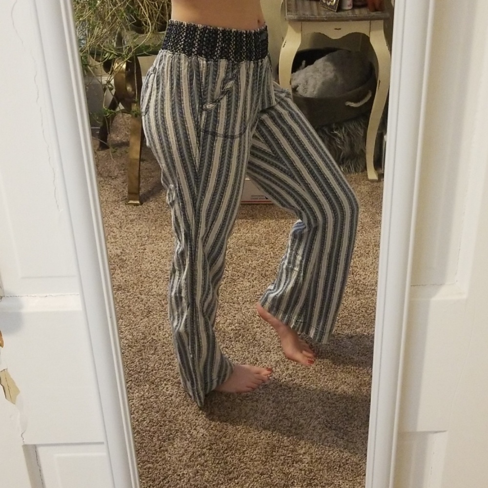 Striped flair pants!